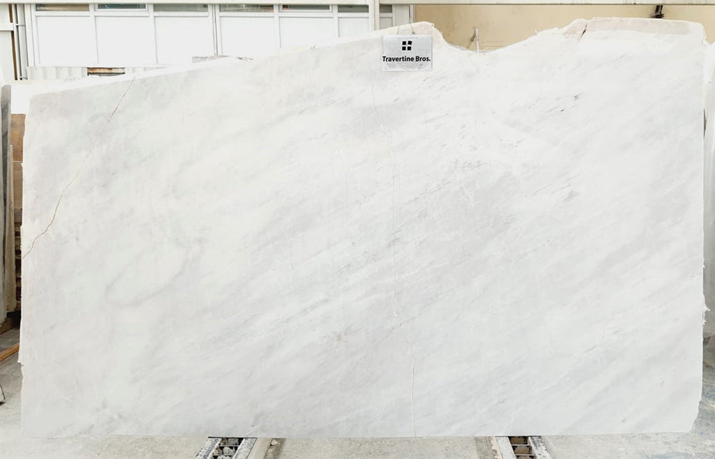White & Cream marble slab