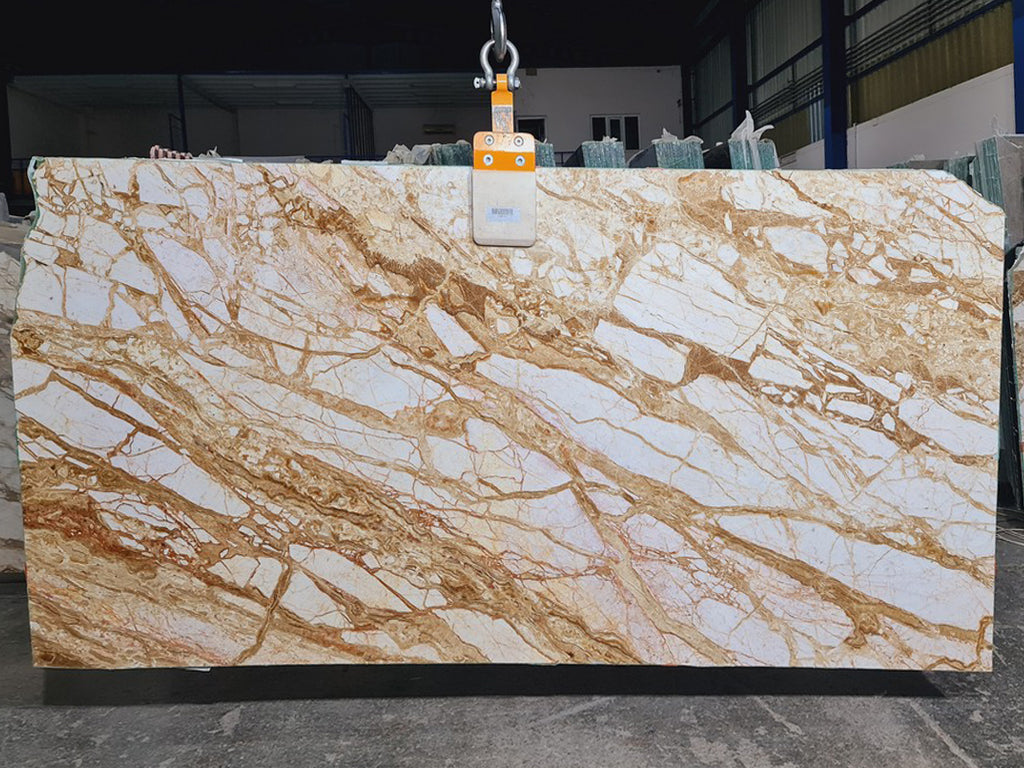 White Stone with Brown veining