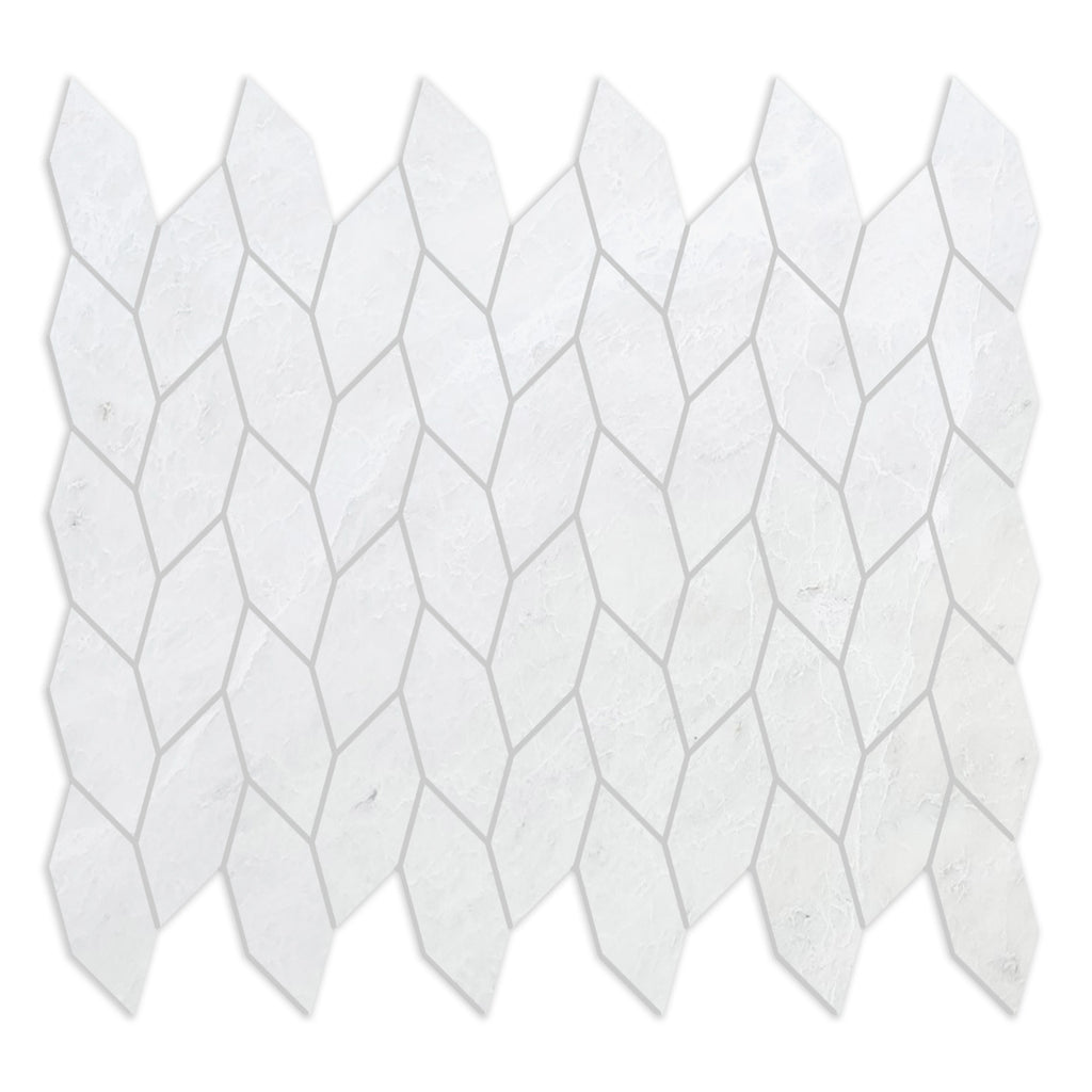 Elongated Hexagon in a braid pattern mosaic