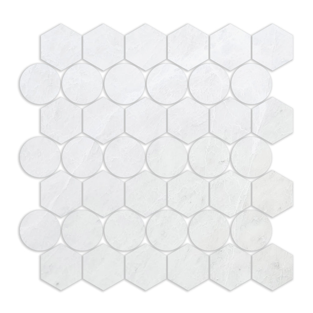 Penny & Hexagon Mosaic