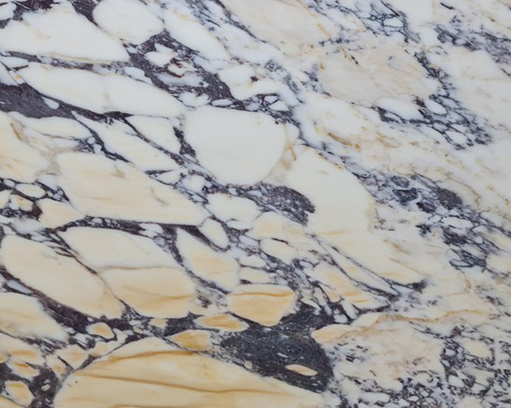 White marble with purple veining