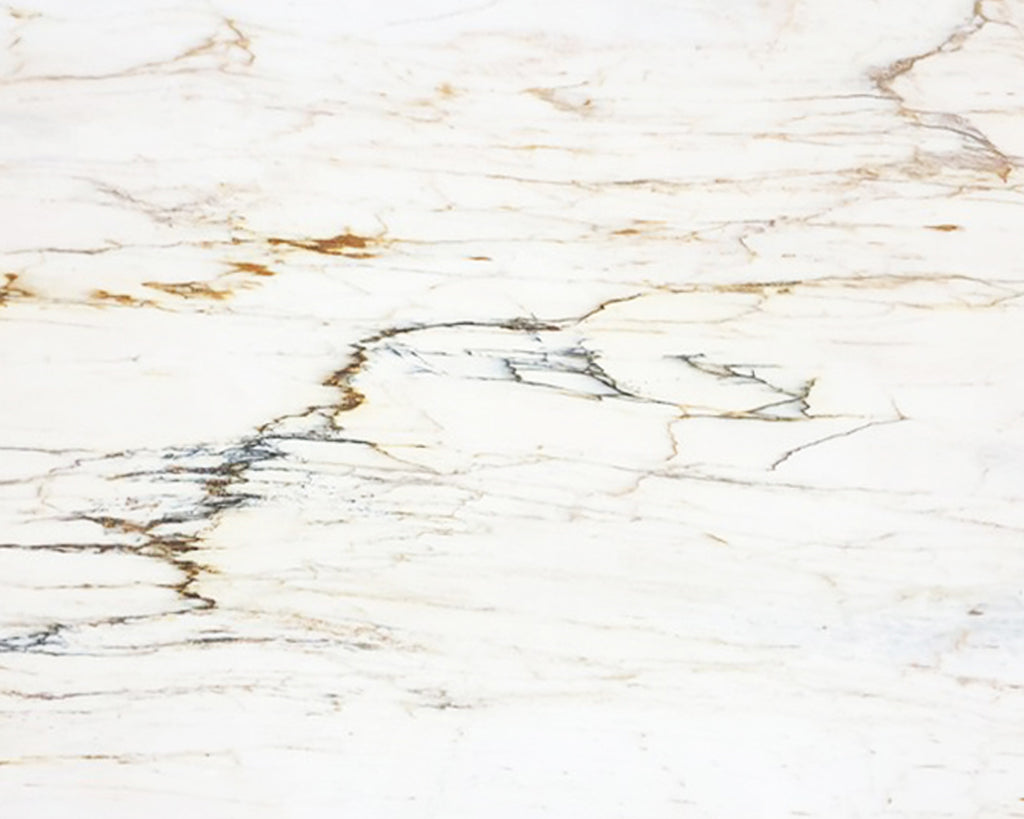 White Marble with gold & green veining