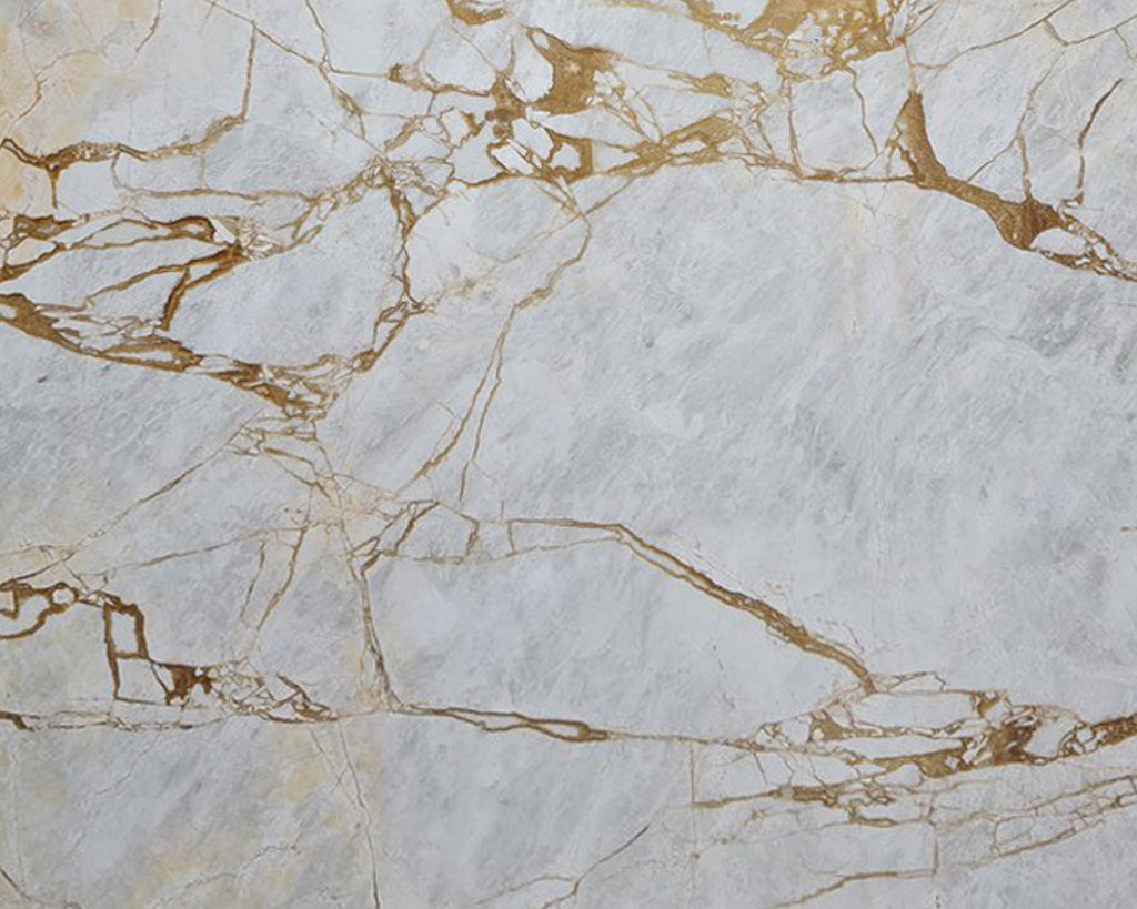 White marble with gold veining