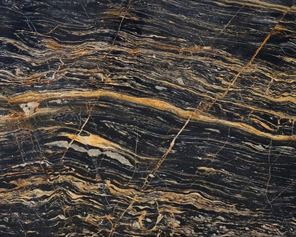 Black Marble with gold veining