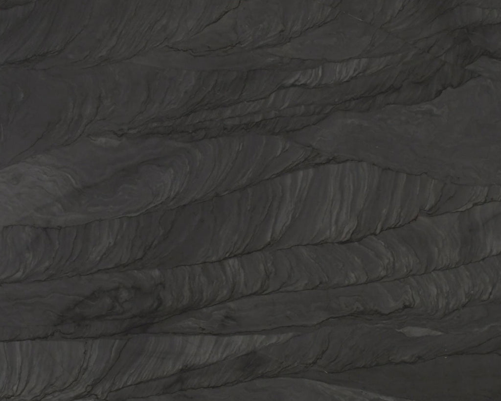 dark gray wavy pattern quartzite