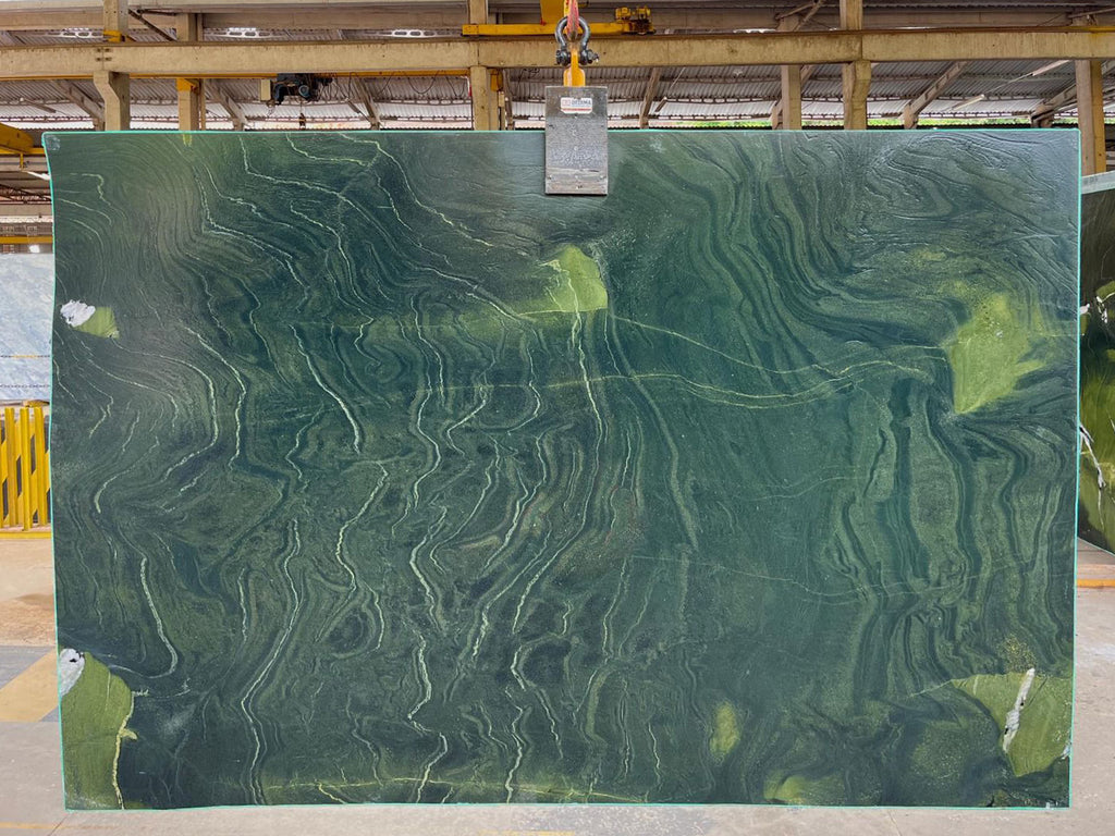 green quartzite slab