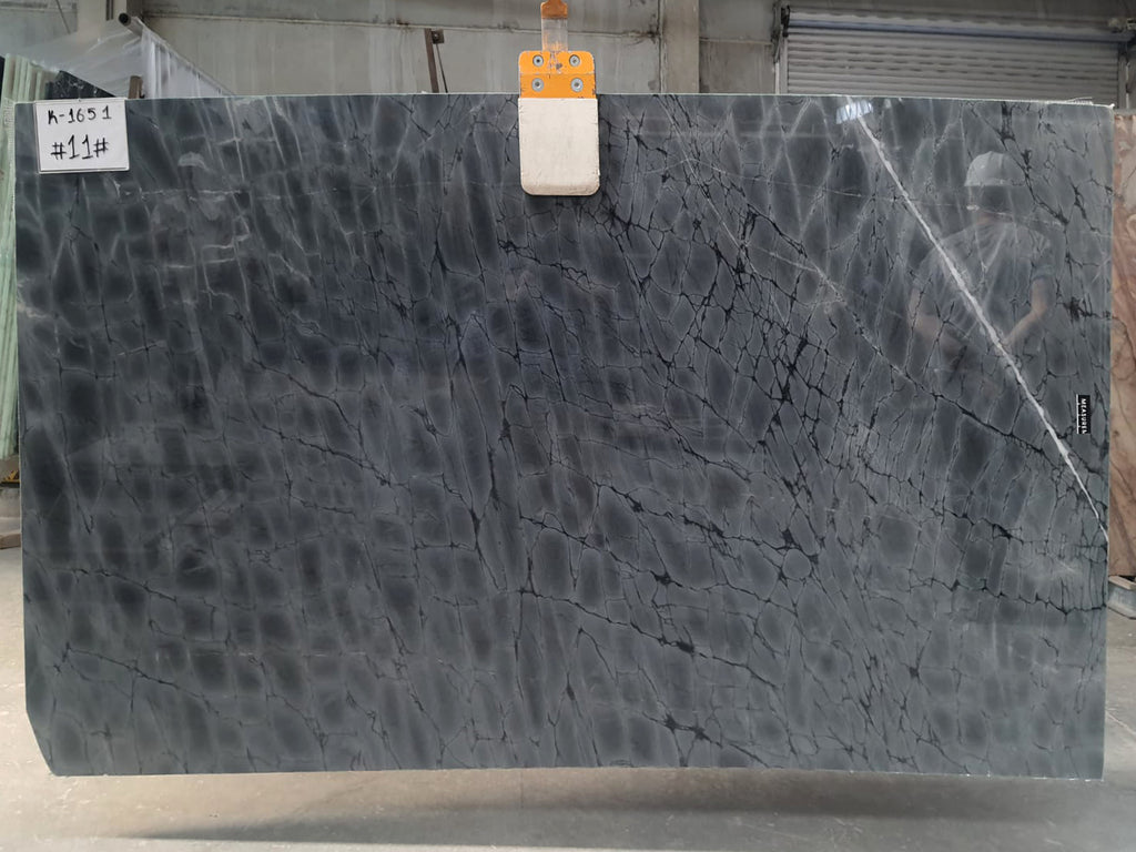 Gray Marble with black veining slab