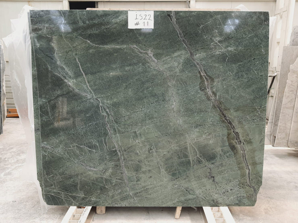 Green Marble with veining slab