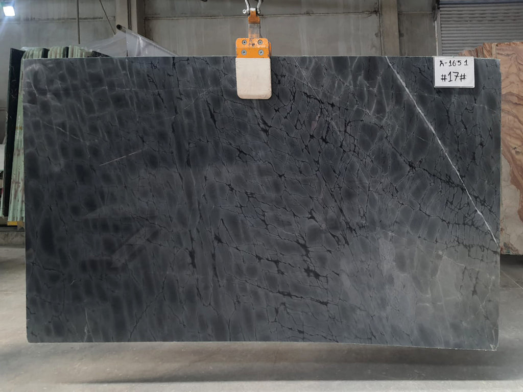 Gray Marble with black veining slab