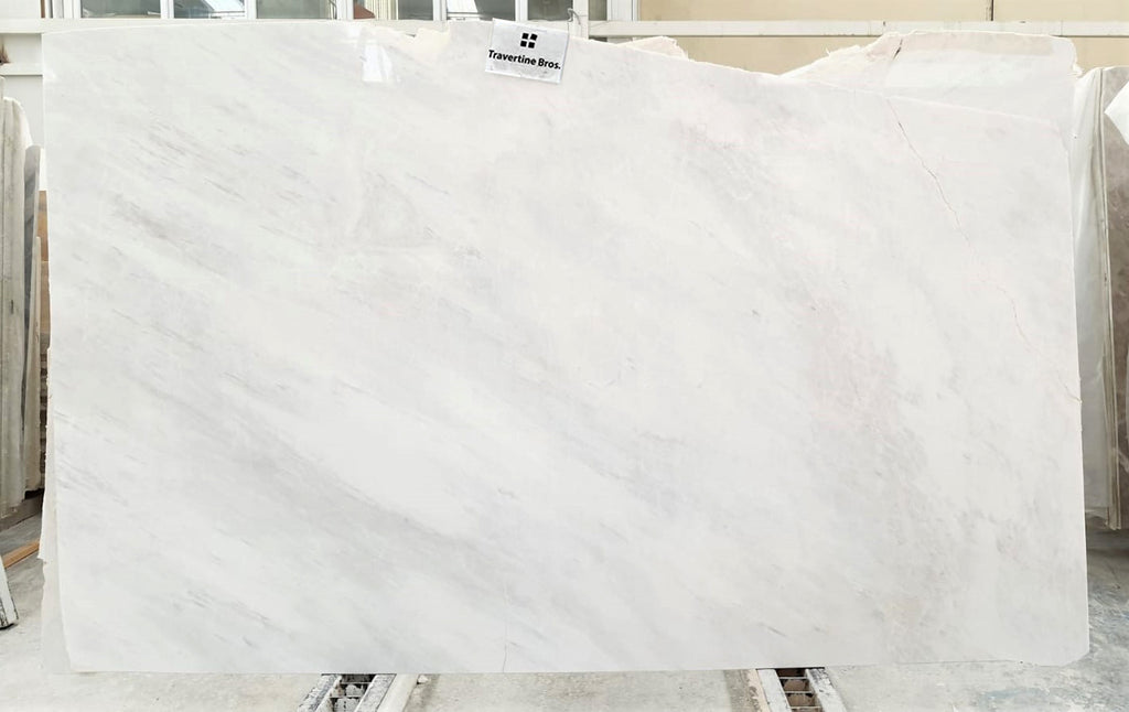 White & Cream marble slab