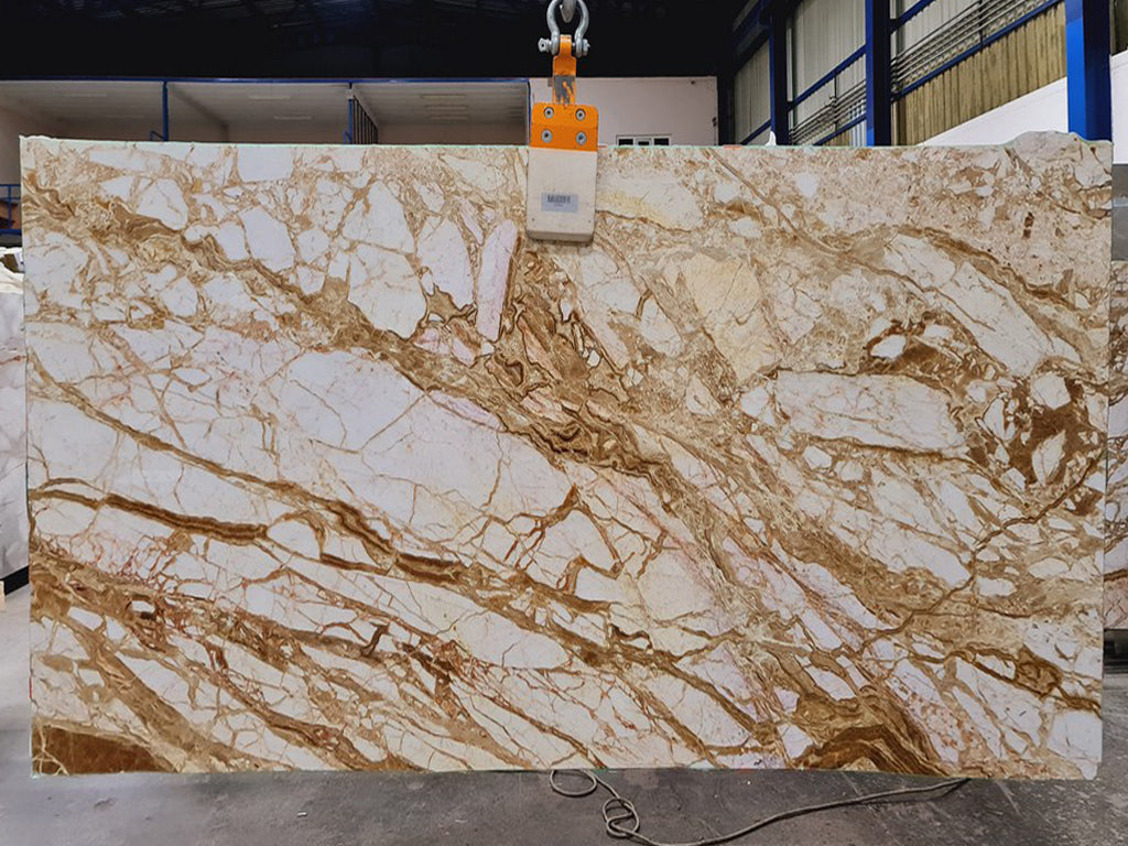 White Stone with Brown veining