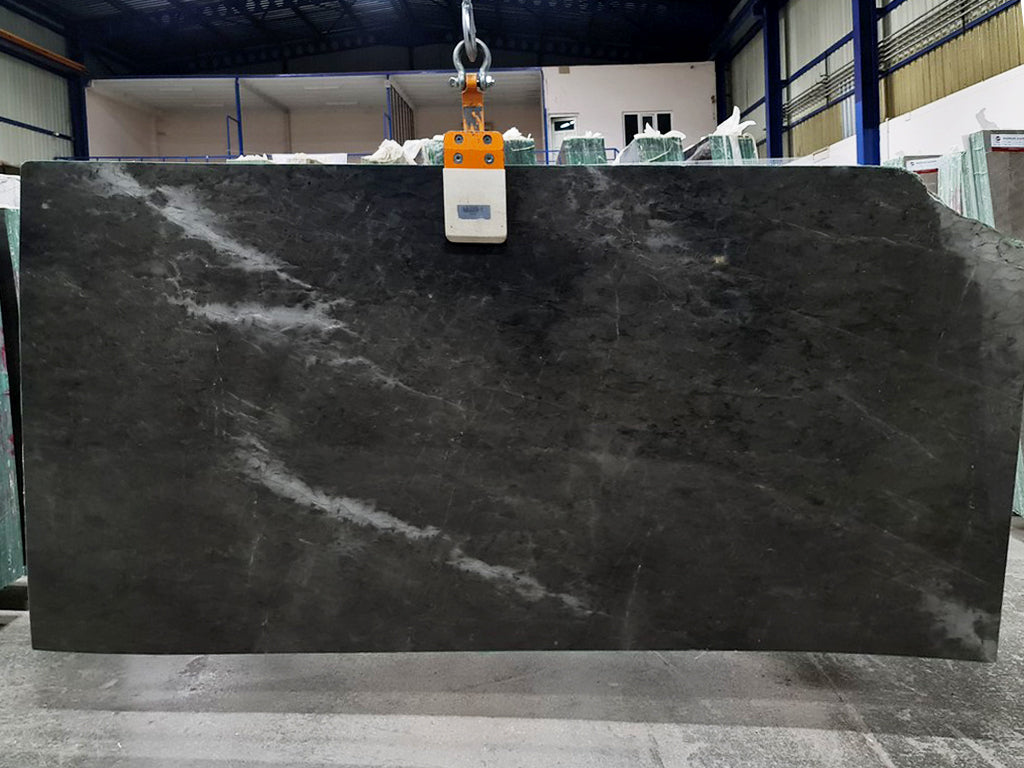 Black Stone with white veining slab