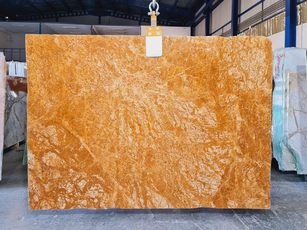 Orange & Amber marble slab