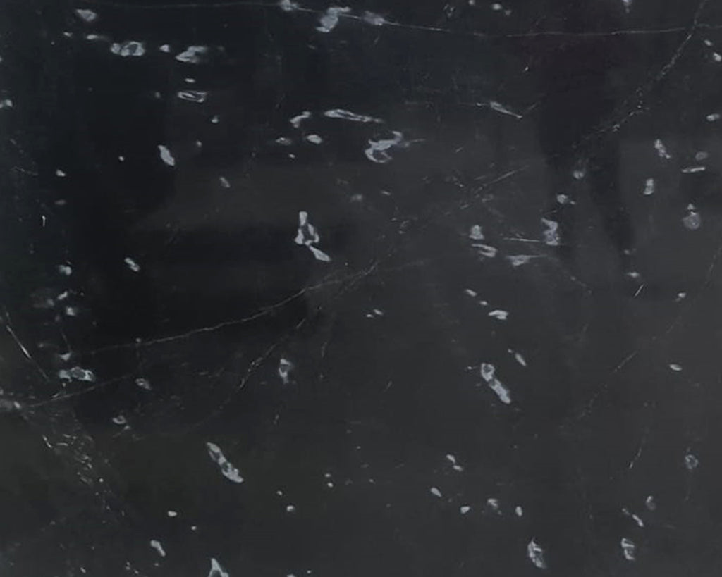 Black Marble with gray speckles.