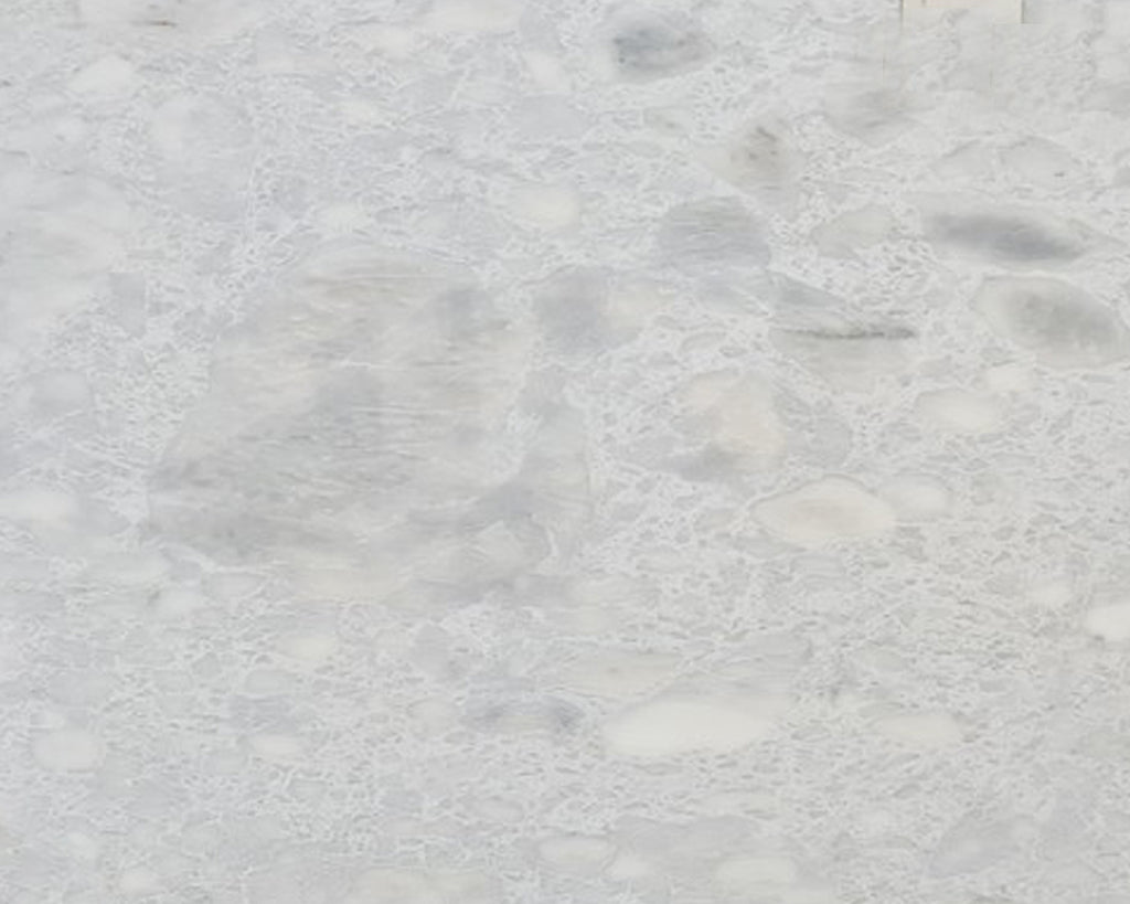 White Marble with Pebble Look