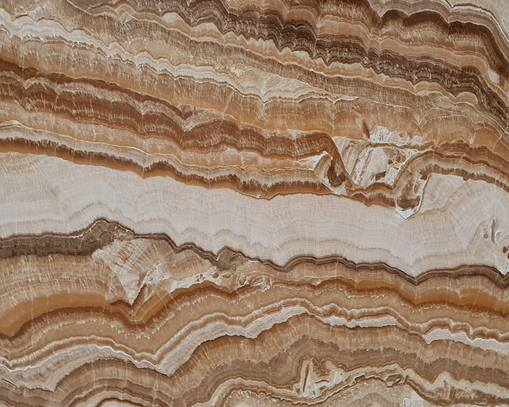 Onyx with beige & brown veining