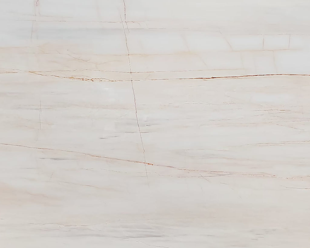 White marble with warm veining 