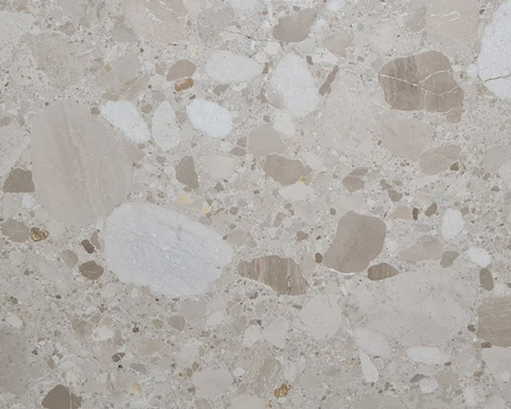Beige marble with tonal pebble pattern