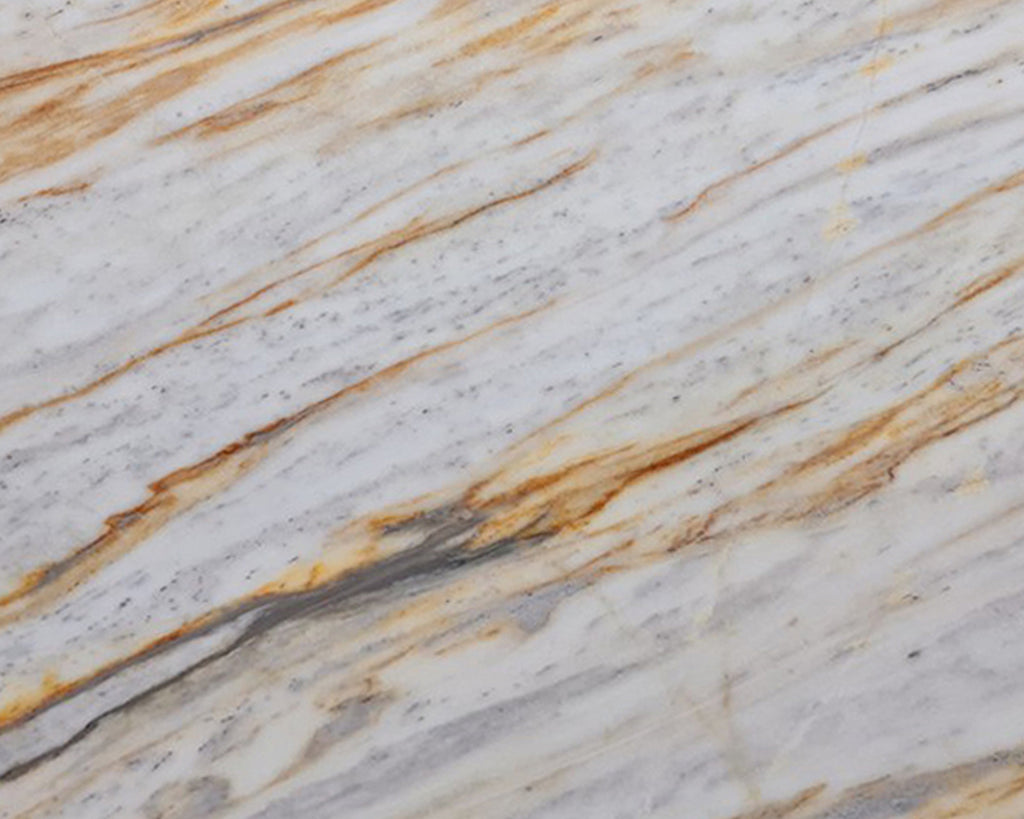 White/Gray stone with orange veining