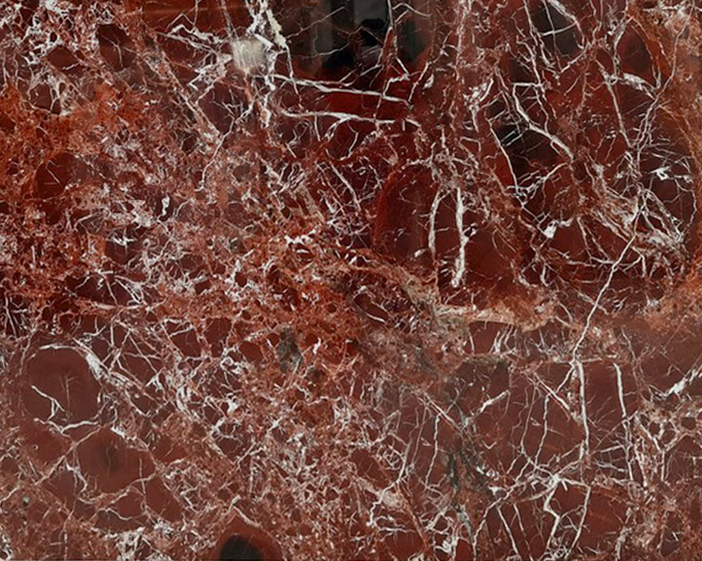Red marble with white veining