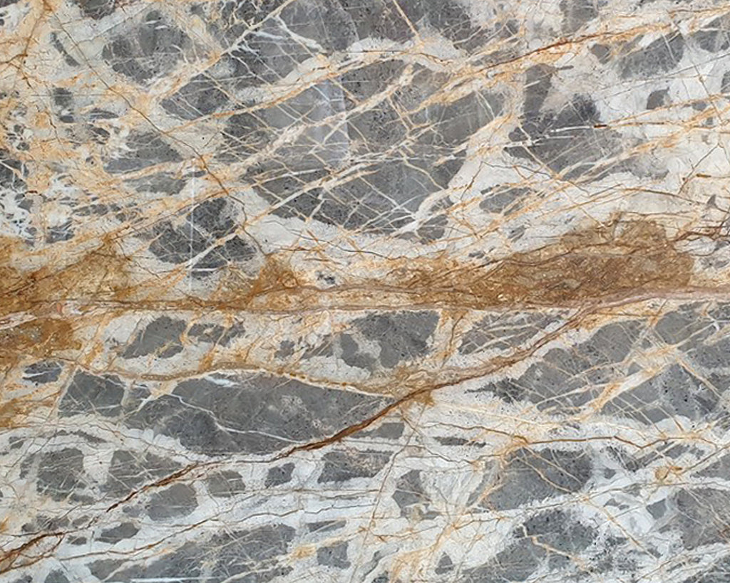Gray Marble with gold veining