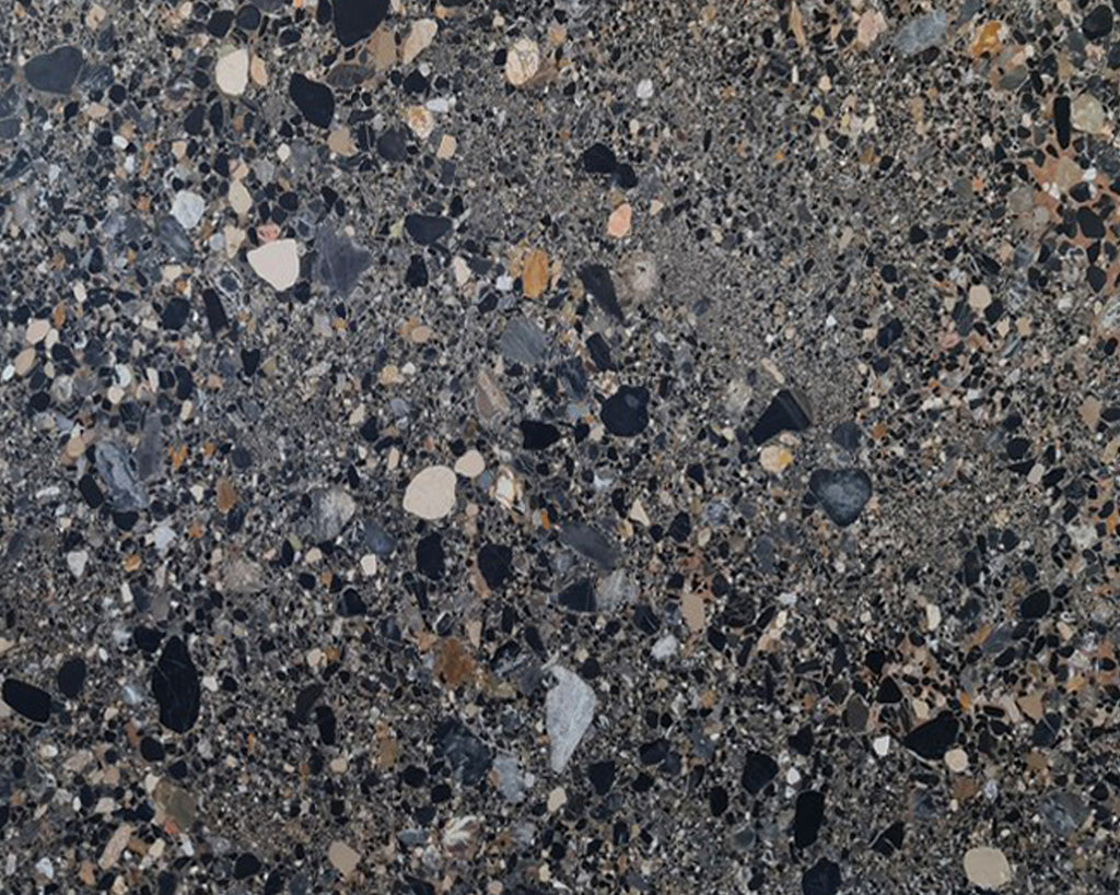 Gray marble with pebble features