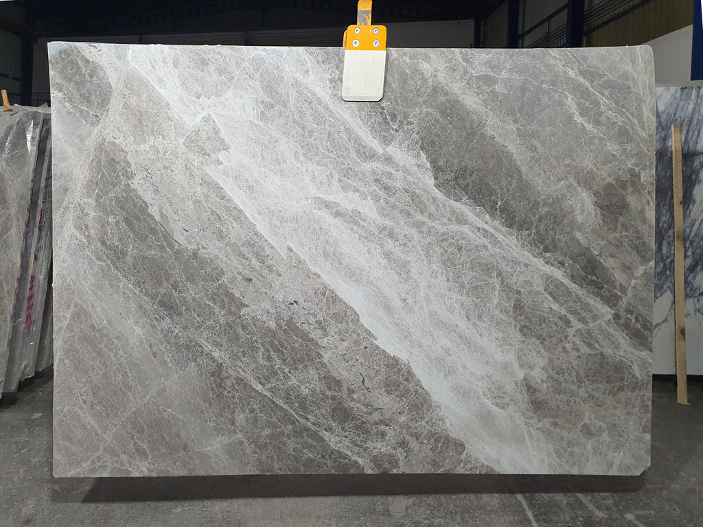 Gray Marble with white & black veining slab