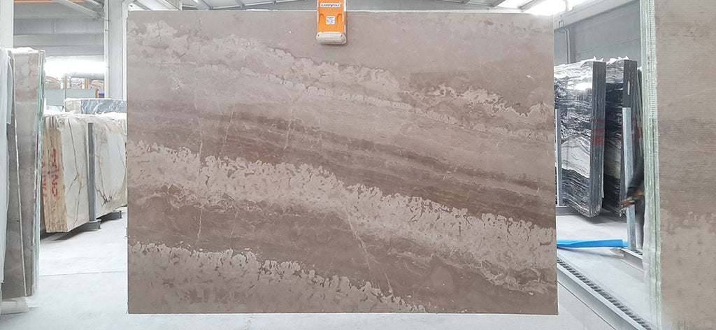 Beige & Brown marble slab
