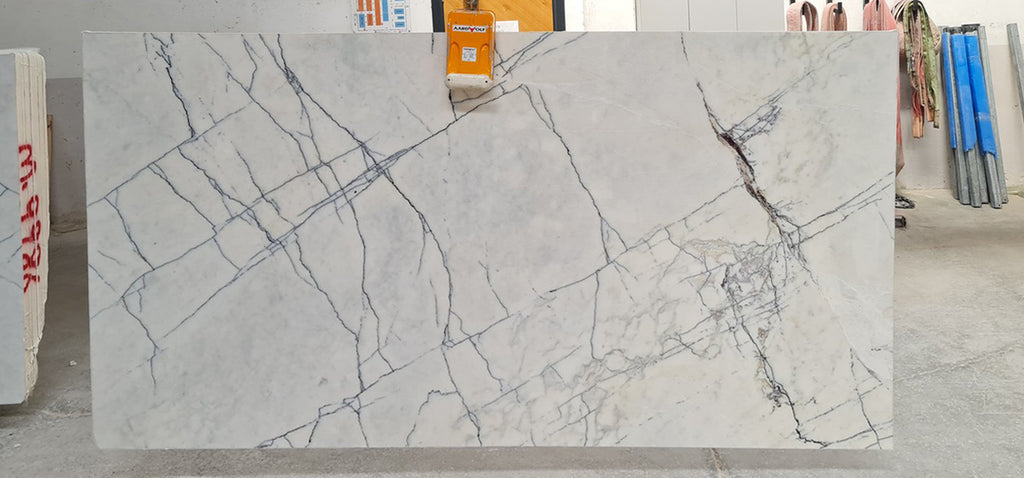 Gray Marble with blue veining slab