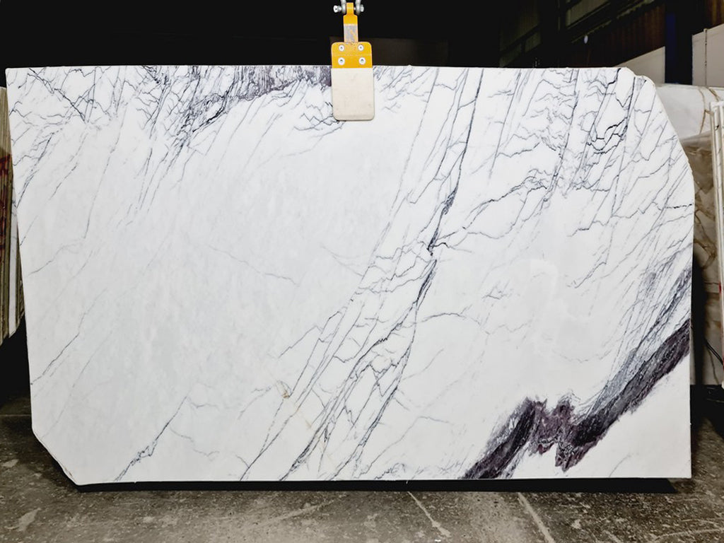 White Marble with purple veining
