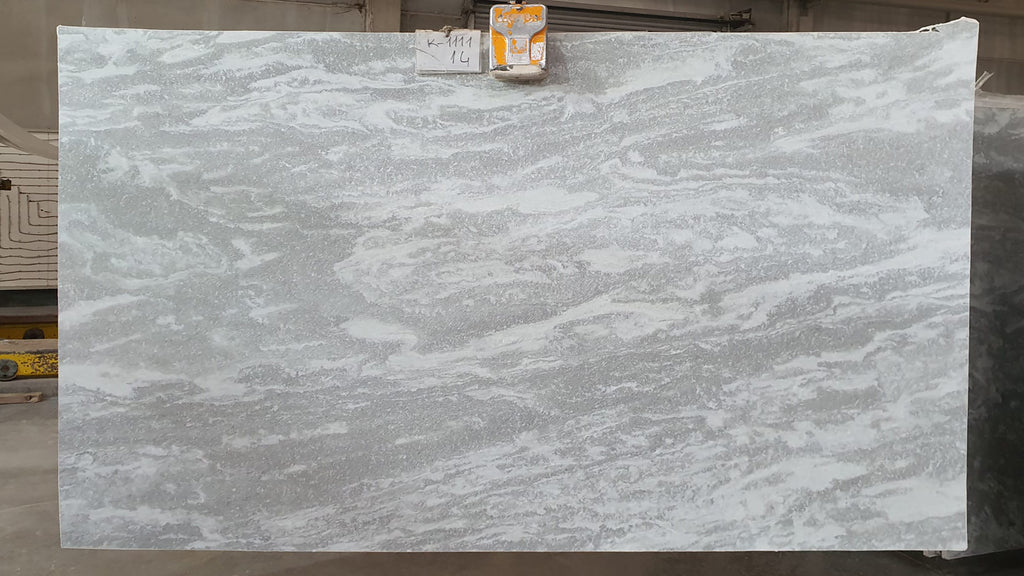 Gray marble with gray veining slab