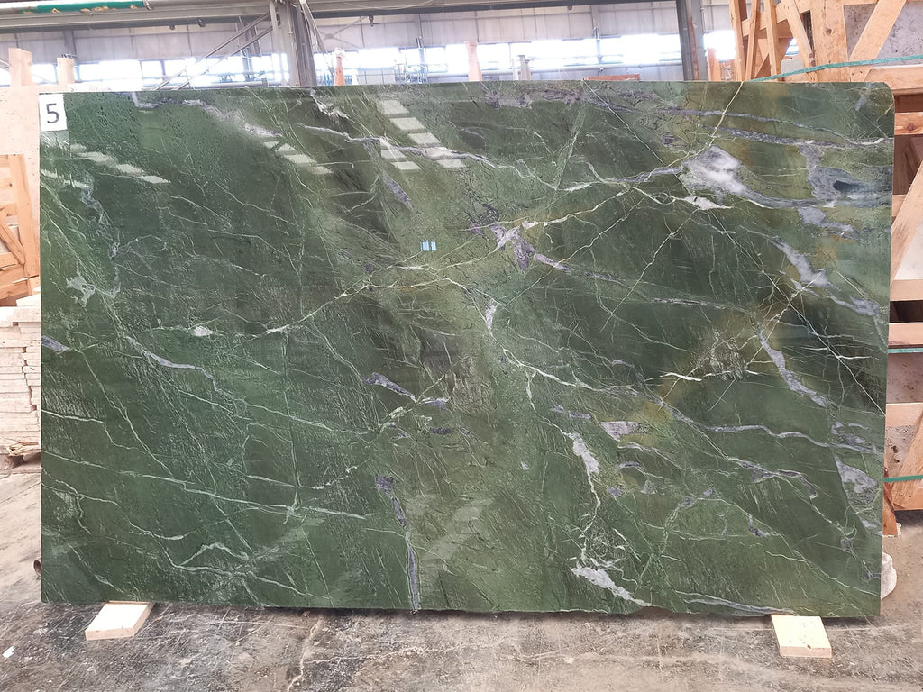 Green Marble with veining slab