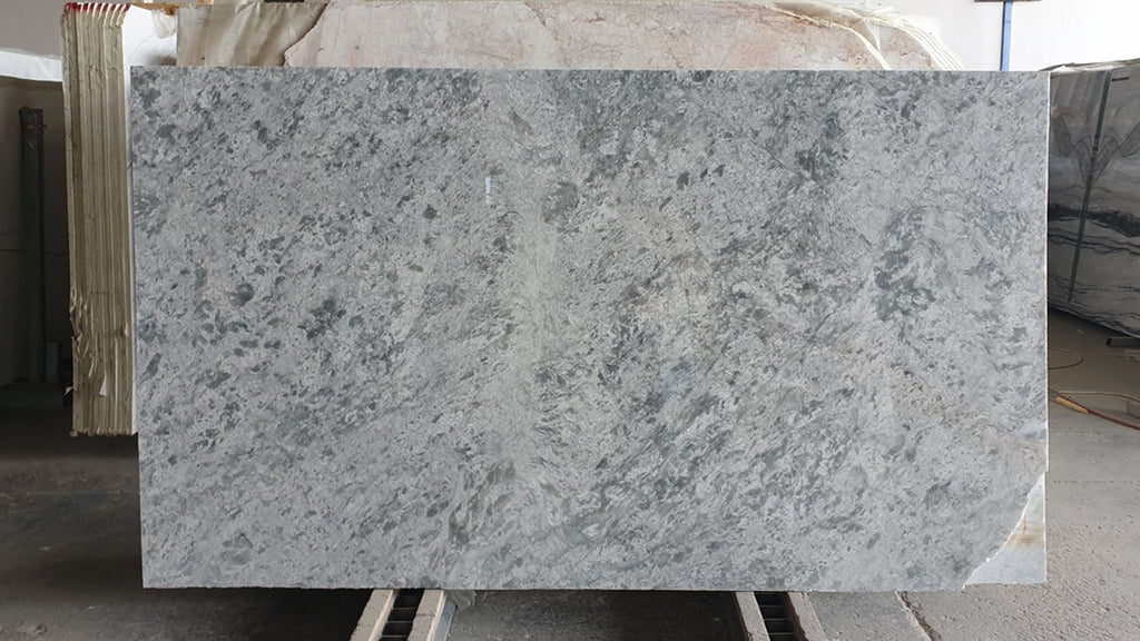 Gray Marble with dark veining slab