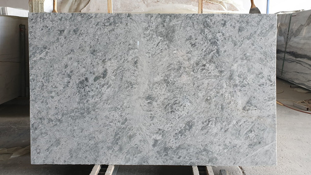 Gray Marble with dark veining slab