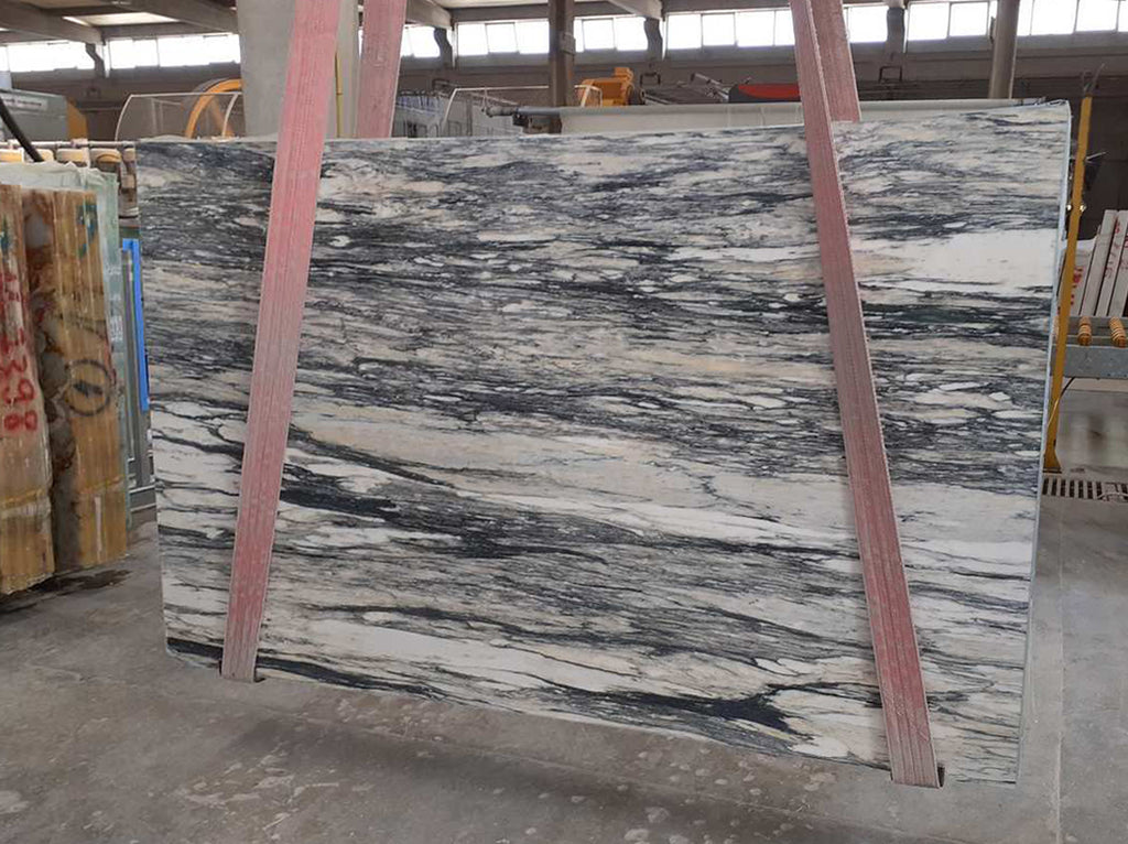 gray marble with gray veining slab