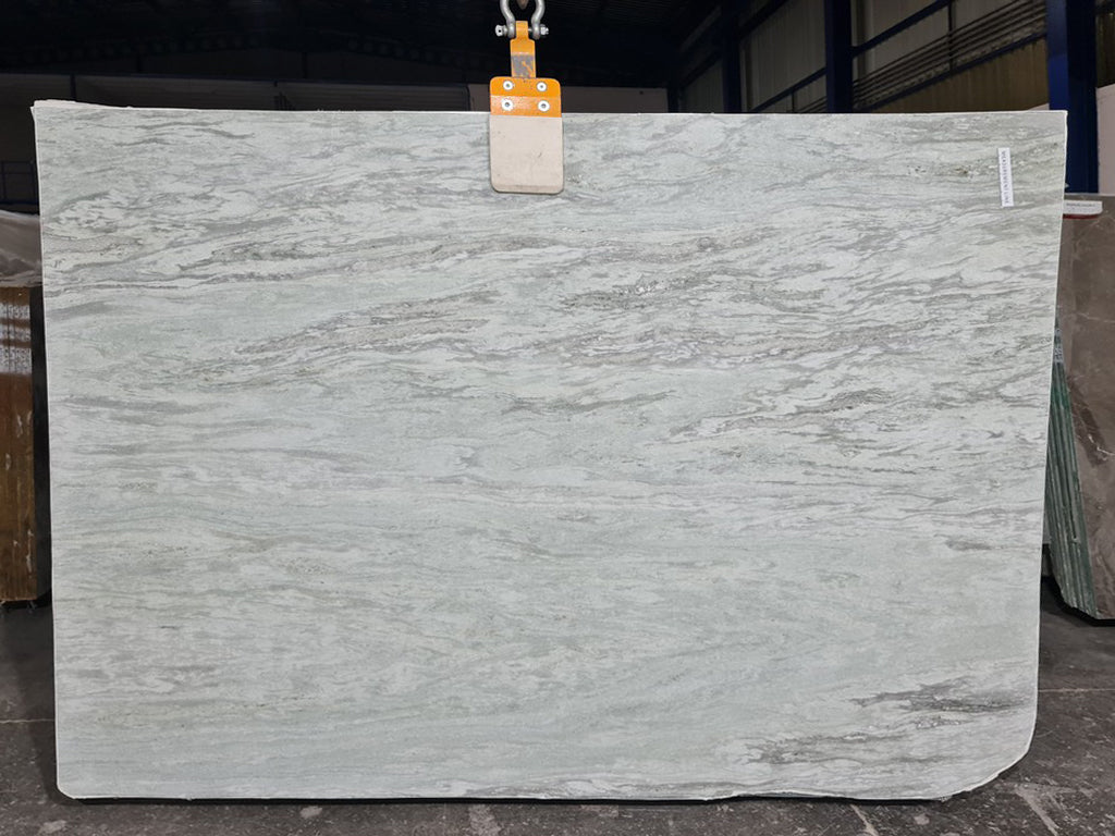 Gray Marble with dark Wavy veining slab